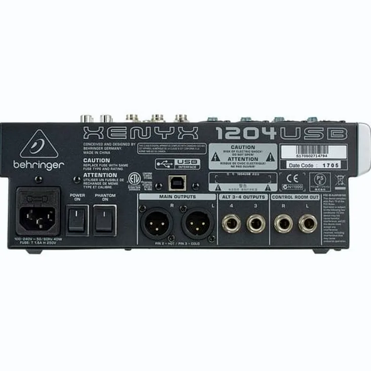 Behringer Xenyx 1204USB Recenze: Odborná analýza