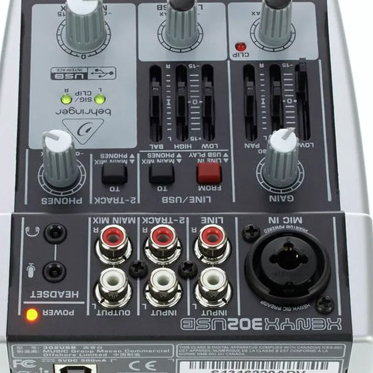 Behringer Xenyx 302USB Recenze: Rychlá analýza