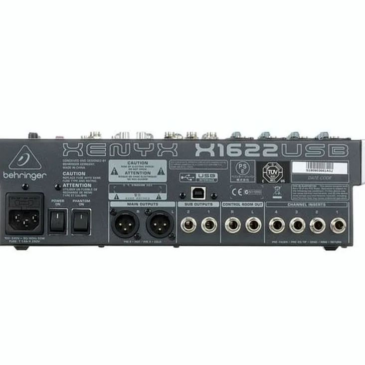 Behringer Xenyx X1622USB Recenze: Specifikace a analýza