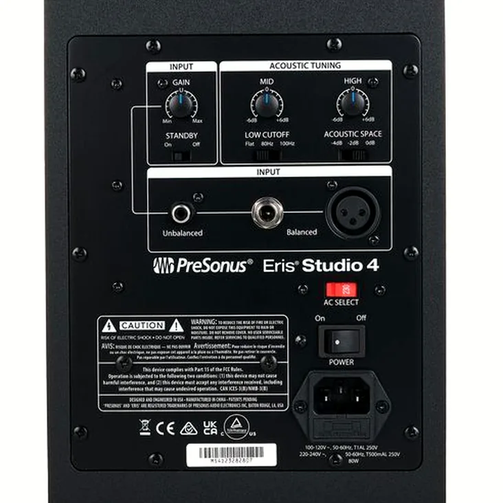 Presonus Eris Studio 4 Recenze: Analýza frekvenčního pásma a výkonu
