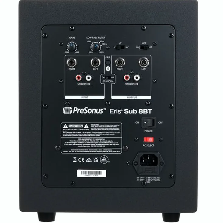 Presonus Eris Sub 8BT Recenze: Bližší pohled na komponenty