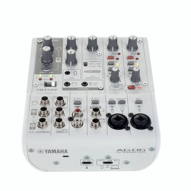 Yamaha AG06 MK2 WH Recenze: Hlavní funkce