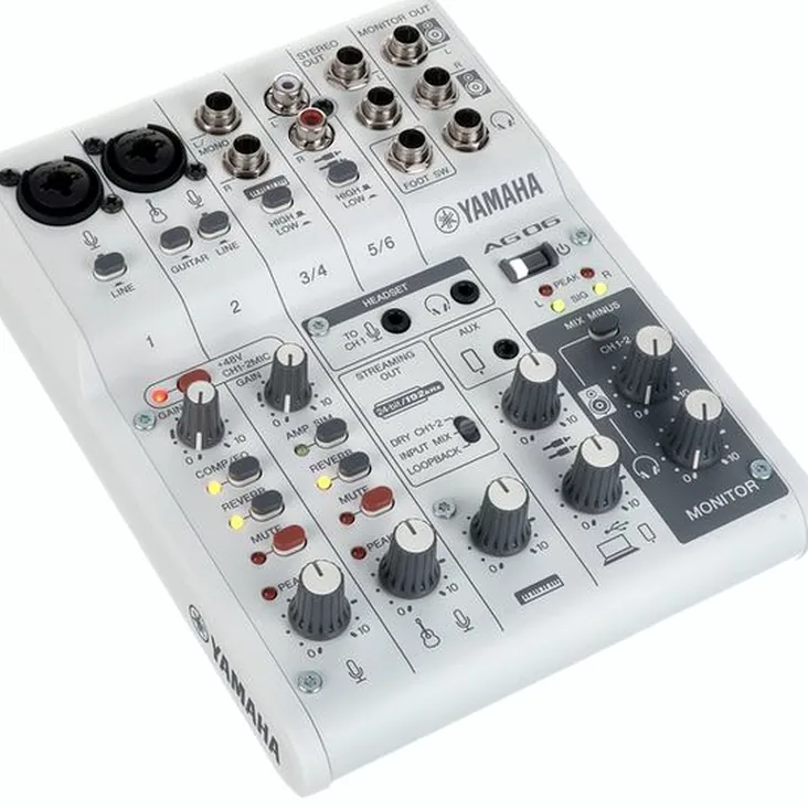 Yamaha AG06 MK2 WH Recenze: Hlavní funkce