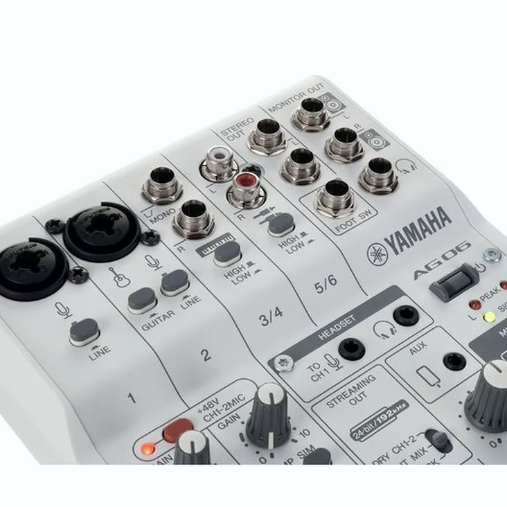 Yamaha AG06 MK2 WH Recenze: Hlavní funkce